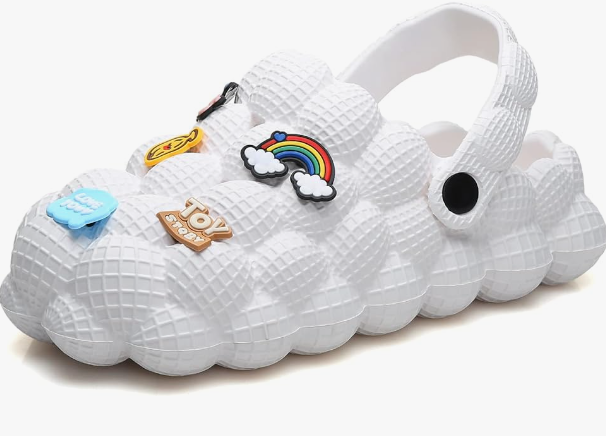 Fun Multicolor Non-Slip Soft Bubble Golf Ball Slides for Women and Men with Decoration Charms