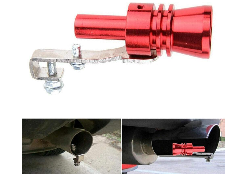 Universal Metal Turbo Whistle Sound Muffler Simulator for Car Auto 2 Pack