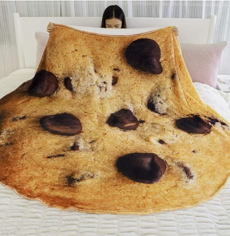 Fun Realistic Round Flannel Fleece Linen Food Pizza Donut Cookie Egg Chocolate Designed Novelty Throw Bedding Couch Sofa Bed Spread Picnic Pool BeachBlankets
