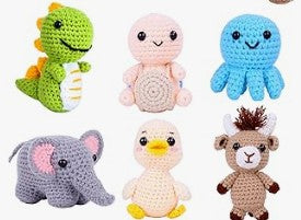 1093 Yards Crochet Glow Yarn for Crocheting Complete Knitting Kit for Beginners Professionals with Aluminum Crochet Hooks Detailed Instruction Set Kit