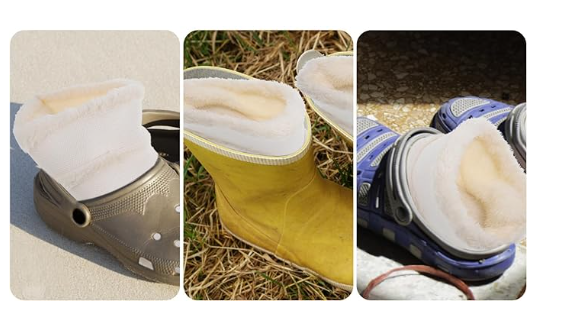 Warm Soft Cozy Faux Fur Insole Liners Inserts for Shoes Crocs Clogs Slippers Slides Boots Nurses Shoes