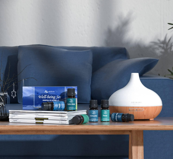 Air Humidifier Purifier Diffuser Wireless with Colorful Lights for Auto