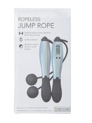 Digital Weighted Handle Workout Cordless Jumping Rope with Calorie Counter for Training Cardio Fitness
