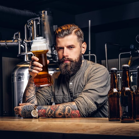 Unique Dumb bell Funny Novelty Beer Wine Cocktail Mug Glass Gifts Holds 25 Ounces of Drink