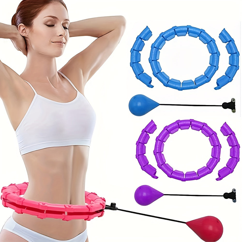 Weighted Adjustable Plus Size Circle Hula Hoop Weight Loss Infinity Exercise Fitness Equipment with Detachable Links