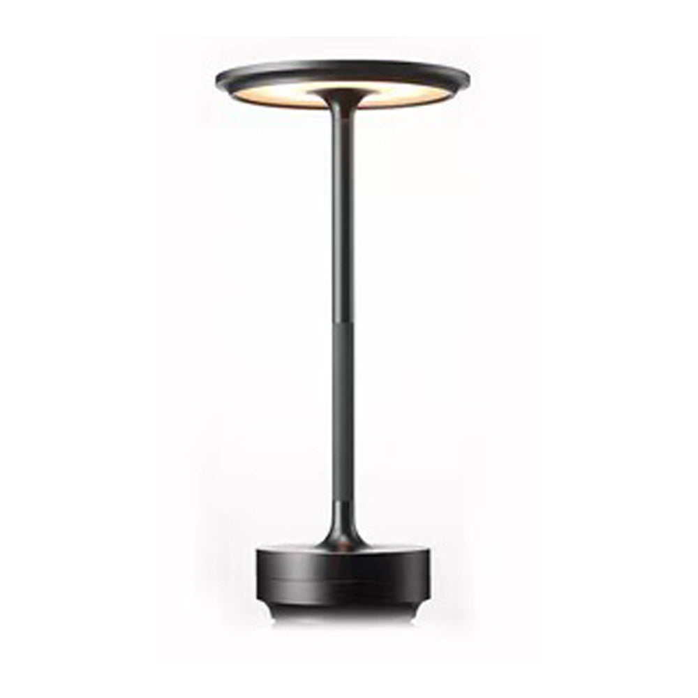3 Touch Sensor Steel Metal Mushroom Shape Dimmable LED Cordless Desk Table Night Light Lamp for Home Office Business