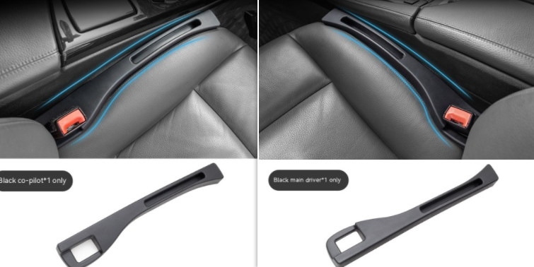 Car Truck Van Seats Wide Gap Filler Organizer Storage Plug Pocket for Automobiles Gap to Impede Items from Dropping, Essential Interior Car Accessories Plug 2 Pack