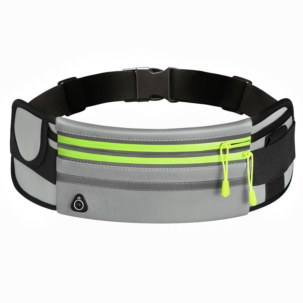 Double Zippers Sweat and Waterproof Sports Fanny Waist Bag Pack