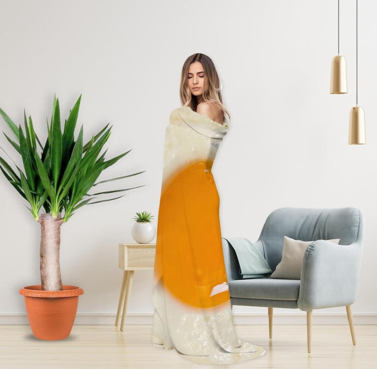 Fun Realistic Round Flannel Fleece Linen Food Pizza Donut Cookie Egg Chocolate Designed Novelty Throw Bedding Couch Sofa Bed Spread Picnic Pool BeachBlankets