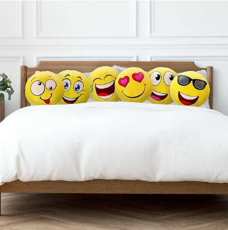Emoji Laughing Angry Sleepy Kissing Love Emoticon Cushion Soft Stuffed Plush Couch Bed Pillows Valentine Gift