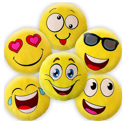 Emoji Laughing Angry Sleepy Kissing Love Emoticon Cushion Soft Stuffed Plush Couch Bed Pillows Valentine Gift