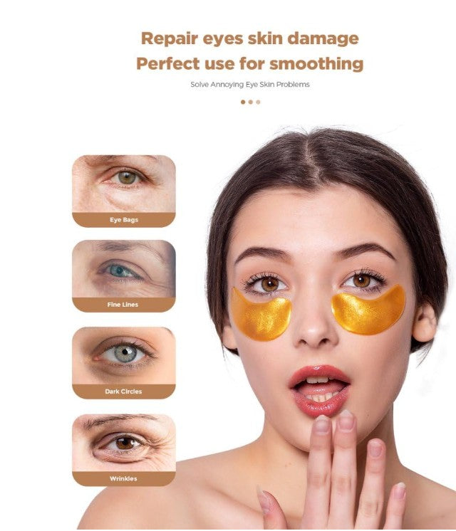 Revitilizing Under Eye Patches & Retinol Collagen Eye Gel Pads Reduce Wrinkles Puffy Eyes Eye Bags