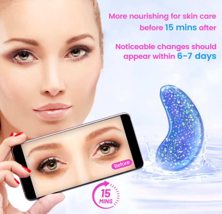 Revitilizing Under Eye Patches & Retinol Collagen Eye Gel Pads Reduce Wrinkles Puffy Eyes Eye Bags