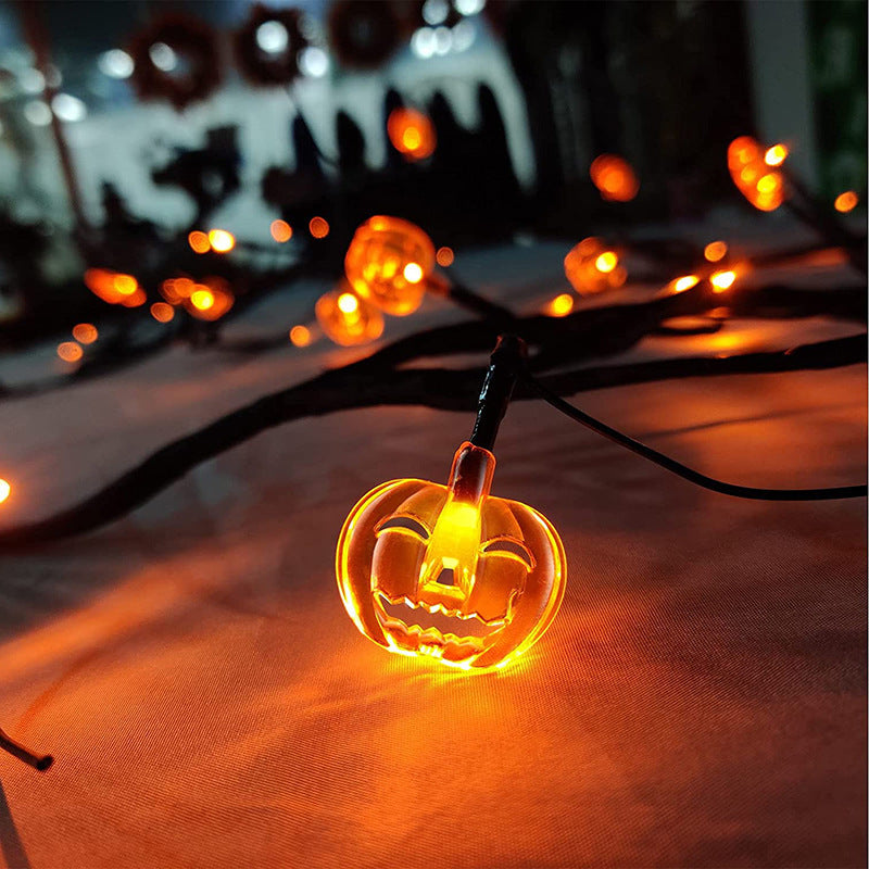 Halloween Home Decor LED Willow Vine Purple and Orange String Lights