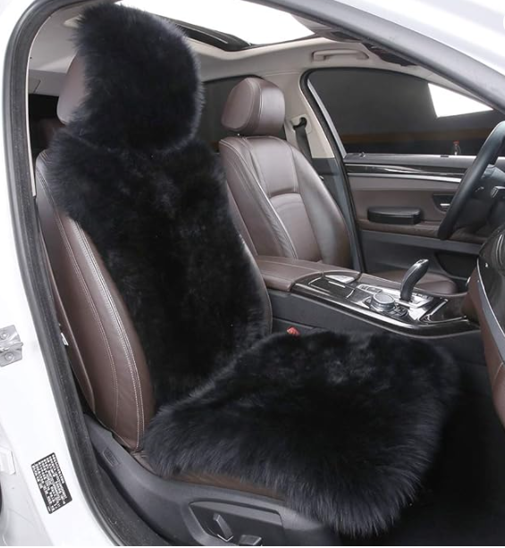 Soft Faux Rabbit Fur Cushion Cloak Universal Full Set Seat Covers