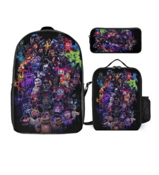Five Nights at Freddy FNAF Travel Daypack Sports Laptop Bag Backpack for Men and Women