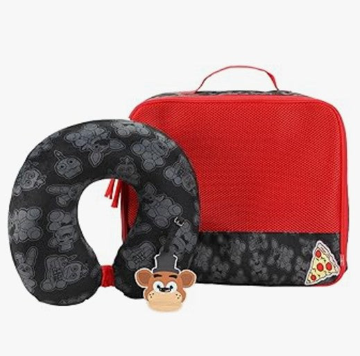 Five Nights at Freddy Fnaf Movie Soft Warm Fleece Throw Couch Chair Travel Bed Spread Blanket and Pillows Chica Freddy Head Pillows