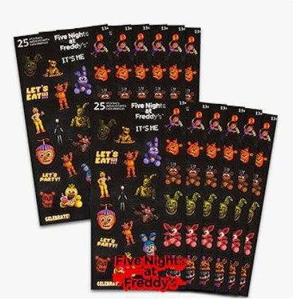 Five Nights at Freddy's Video Game Horror Movie Characters Vinyl Sheet Bundle Stickers Sets Roll For Party Favors 12-50 Pack
