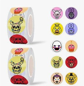 Five Nights at Freddy's Video Game Horror Movie Characters Vinyl Sheet Bundle Stickers Sets Roll For Party Favors 12-50 Pack