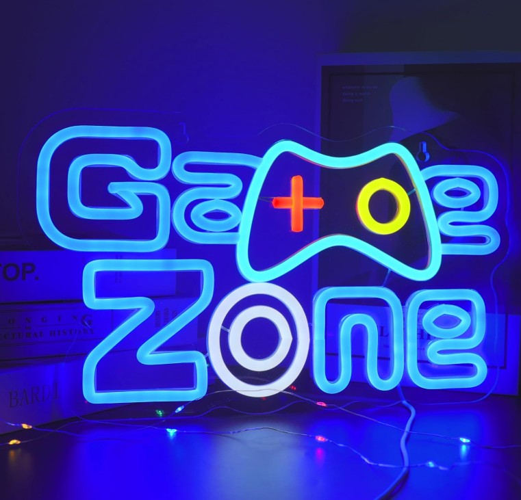 Smiley Face Mancave Love Lets Rock Neon USB LED Color Large Neon Signs Lights for Room Wall Decor