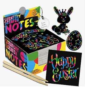 Rainbow Easter Holographic Scratch Art Project Scrapbooking Craft Paper Mini Notes for Birthday Christmas Cards