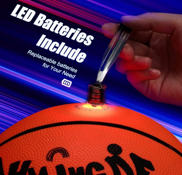 Glow in The Dark Light Up LED Basketball Football Soccer for Teens Boys Girls Kids Athletes Toy for Night Ball Games