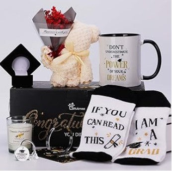 Gifts Basket Bundle for Her Him for birthday Anniversaries Holidays High School College Graduations SPA Day Gifts Cool Gifts Box for Girls Boys