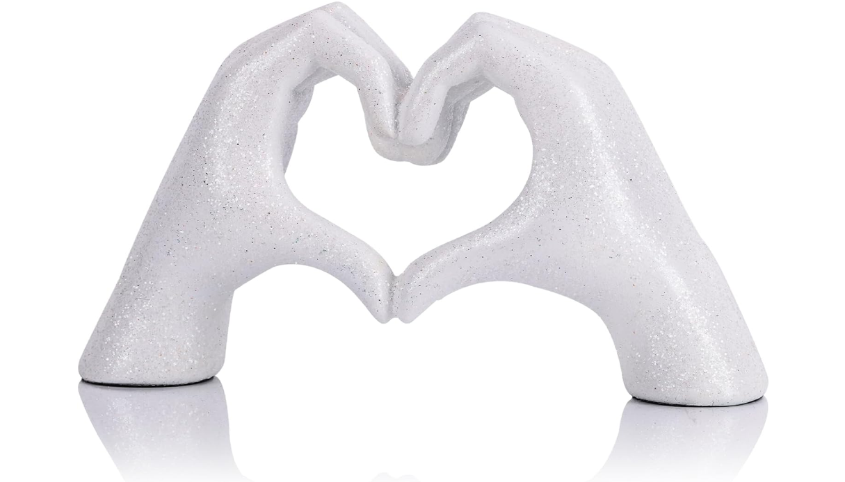 Colorful Black White Red Universal Love Gesture Resin Craft Home Decor Hands Status Sculpture Artwork for Room Decor