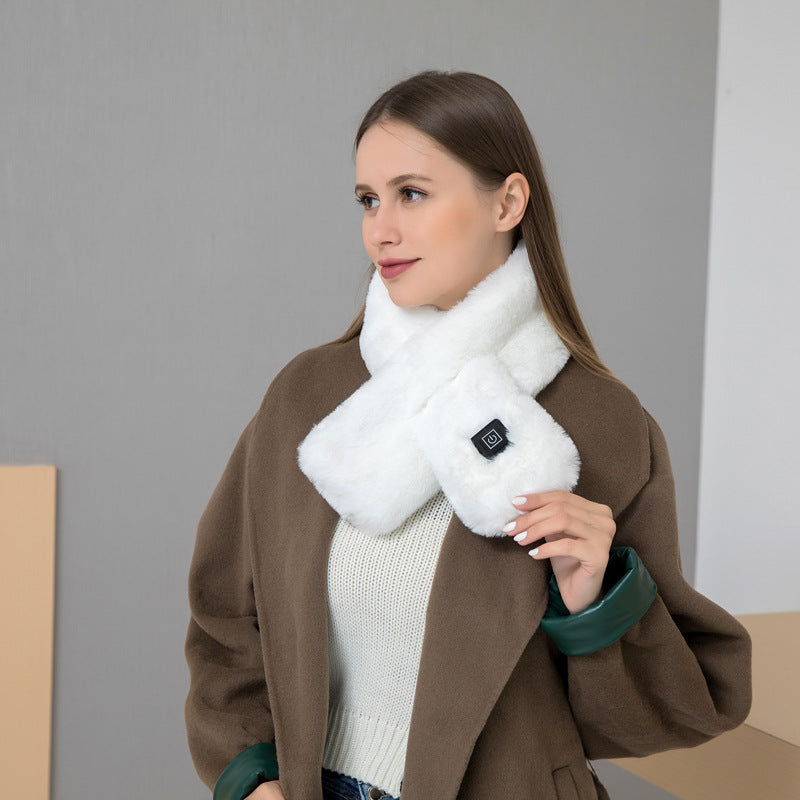 Heating Scarf USB Electric Heated Neck Wrap Heating Pad Pain Relief Three-gear Temperature Control Neck Warmer For Women Men
