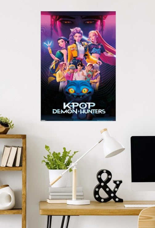 K-pop Demon Hunters Slayer (2025) - Group Wall Poster, 34L" x 22.4W", Unframed Home Room Decor
