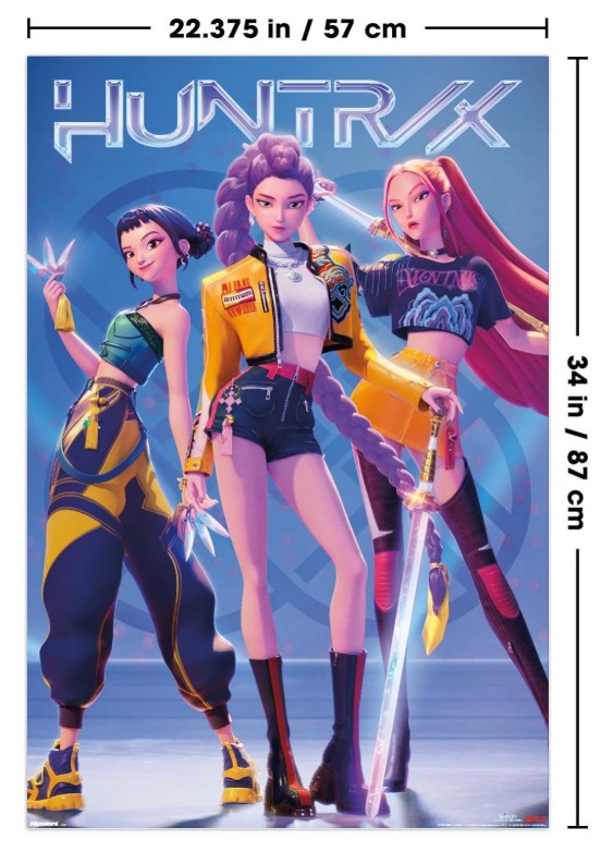 K-pop Demon Hunters Slayer (2025) - Group Wall Poster, 34L" x 22.4W", Unframed Home Room Decor