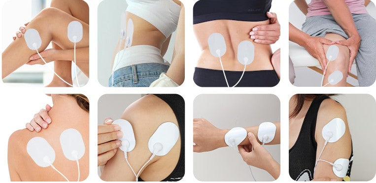 Portable Mini LCD Display EMS Electric Neck Back Body Relief Foot Massager with Pads and Remote Control