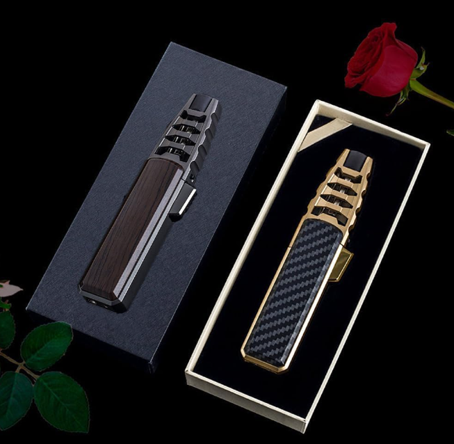 Stainless Steel Gas Mixed Lighter for Camping BBQ Smoking Candles
