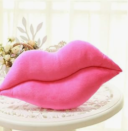Valentine Gift Sexy Creative Red Pink Lips Plush Cushion Pillows for Home Decor Couch Bed Chair