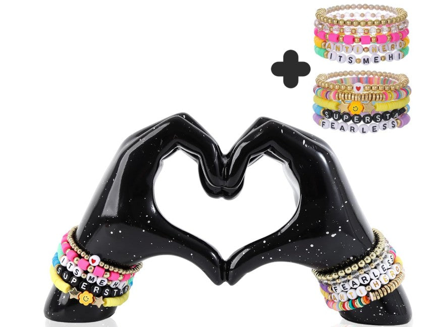Colorful Black White Red Universal Love Gesture Resin Craft Home Decor Hands Status Sculpture Artwork for Room Decor