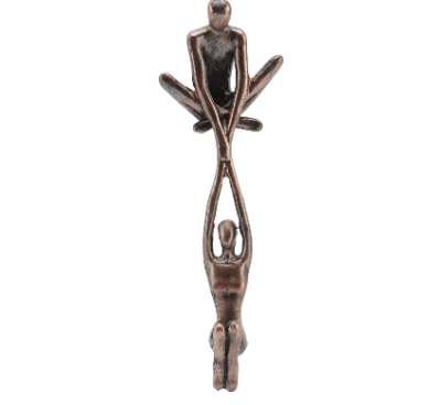 Creative Modern Art Sculpture of Man Lifting Woman Statue Figurine