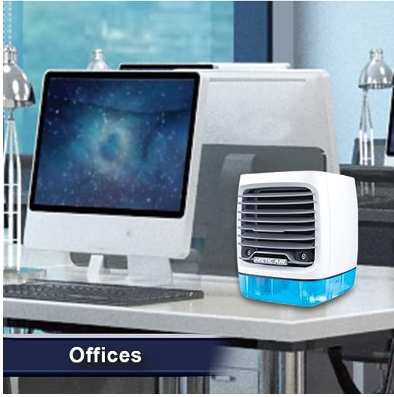 Portable Air Conditioners, Mini Air Conditioner Personal Evaporative Air Cooler with 4 Speeds 7 Colors, 600ML Portable Ac Unit Fan 2 Cool Mist Cooling Fan for Room Office Car7 LED Colors