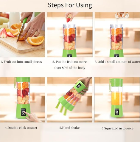 Portable Personal Electric Mini Juicer Blender