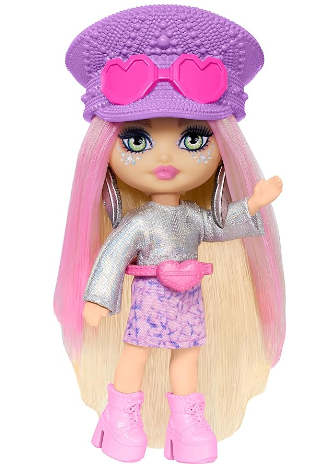 Extra Cute Mini Detailed Girls Kids Barbie Travel Dolls with Complete Outfits for Dollhouse Play