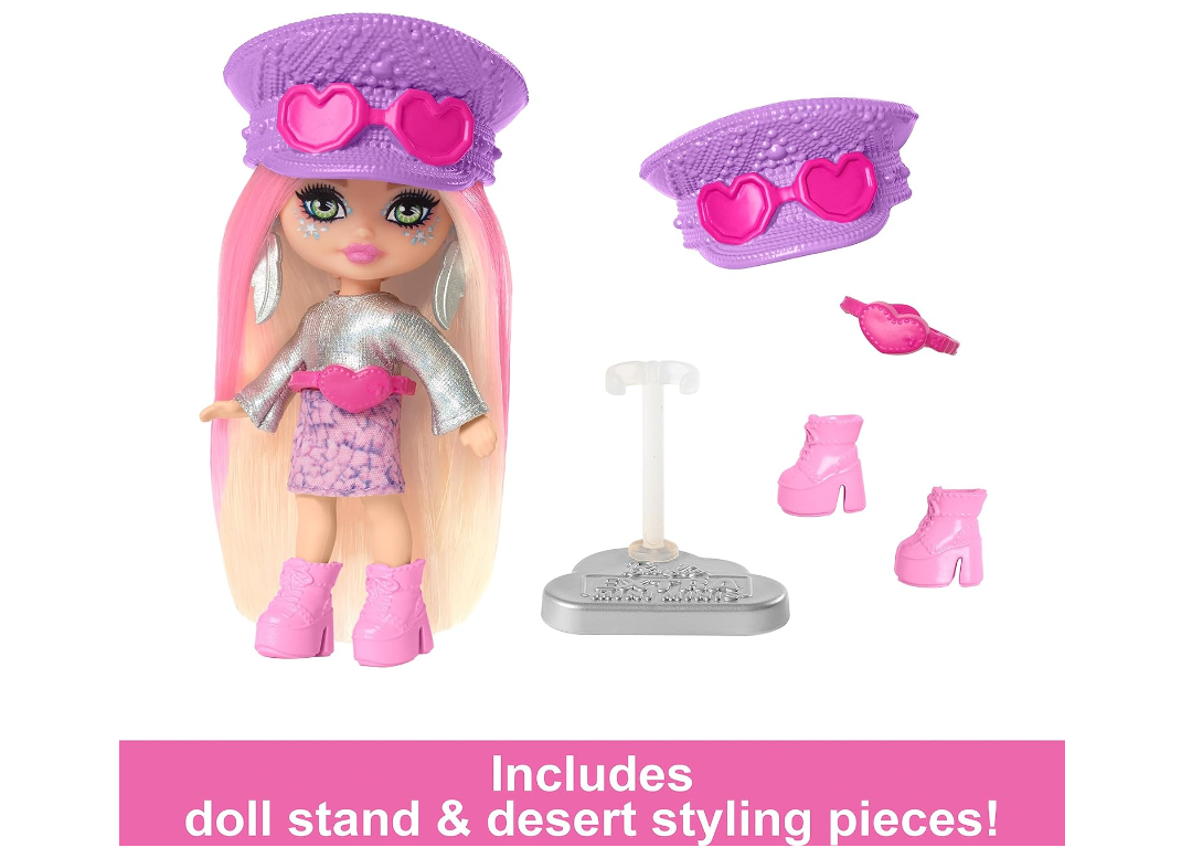 Extra Cute Mini Detailed Girls Kids Barbie Travel Dolls with Complete Outfits for Dollhouse Play