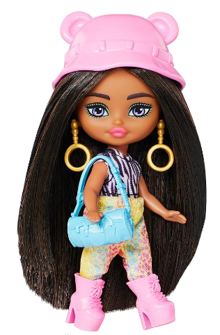 Extra Cute Mini Detailed Girls Kids Barbie Travel Dolls with Complete Outfits for Dollhouse Play