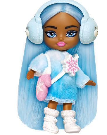 Extra Cute Mini Detailed Girls Kids Barbie Travel Dolls with Complete Outfits for Dollhouse Play