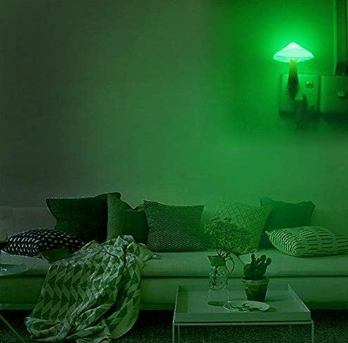 Mushroom-shaped LED Lights With Automatic Sensors, Indoor Decoration Lamps for Hallways Bedrooms Nursey Bathrooms Kitchen Stairs 1-3 Pack
