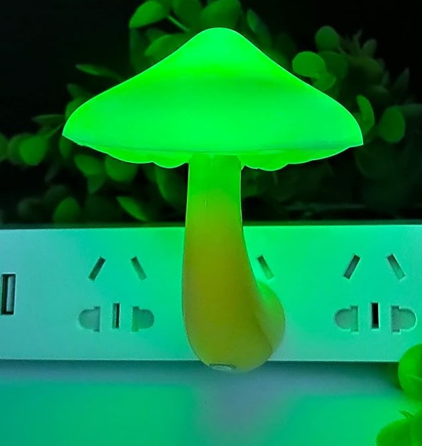 Mushroom-shaped LED Lights With Automatic Sensors, Indoor Decoration Lamps for Hallways Bedrooms Nursey Bathrooms Kitchen Stairs 1-3 Pack
