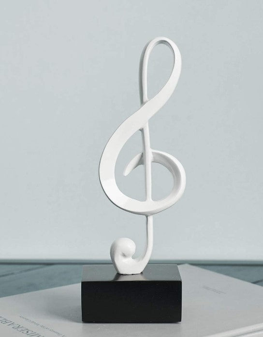 3pcs Music Note Musical Modern Figurine Decor Gift Statue Sculpture for Table Centerpiece Craft Shelf Room Decor
