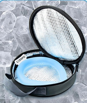 Portable Reuseable Neck Ice Gel Cooling Heat Relief Ring Cushion Tube for Women Men Kids for Summer with Carry Bag