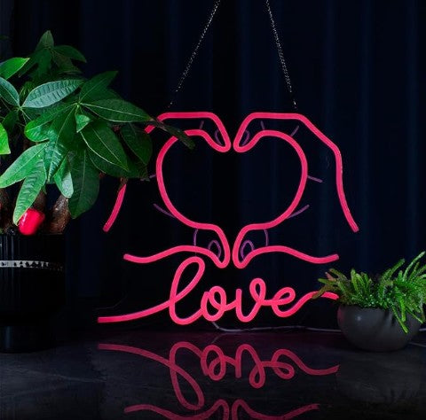 Smiley Face Mancave Love Lets Rock Neon USB LED Color Large Neon Signs Lights for Room Wall Decor