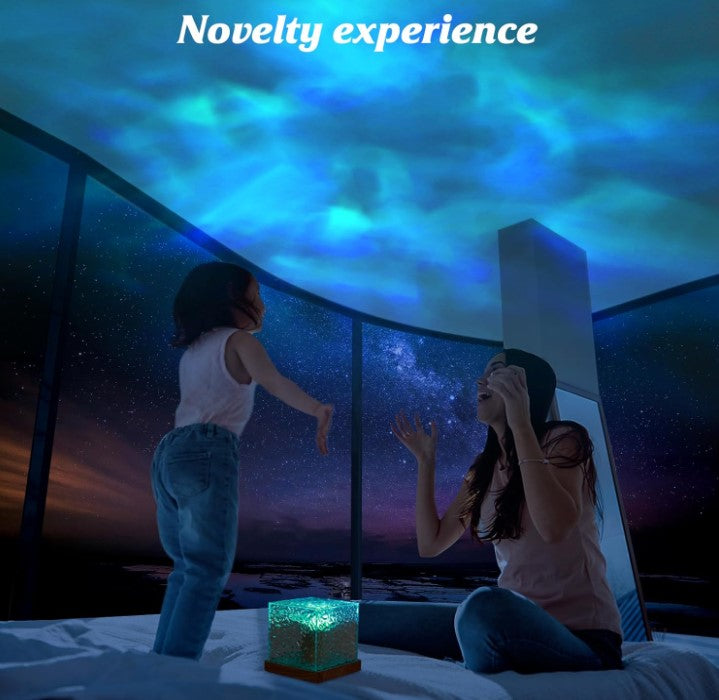 18 colors Aurora Northern Lights Galaxy Ceiling Projector Ambient Night Lamp with Remote Timer for Room Decor