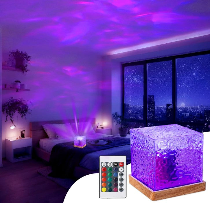 18 colors Aurora Northern Lights Galaxy Ceiling Projector Ambient Night Lamp with Remote Timer for Room Decor