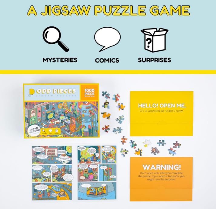 Interactive Fun Imaginative Mystery Educational 1000 Pieces Jigsaw Puzzles Toy and Games